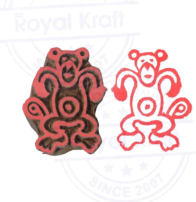 Royal Kraft Wooden Stamps DIY Fabric, Henna Printing Blocks THDtag089 - Image 4