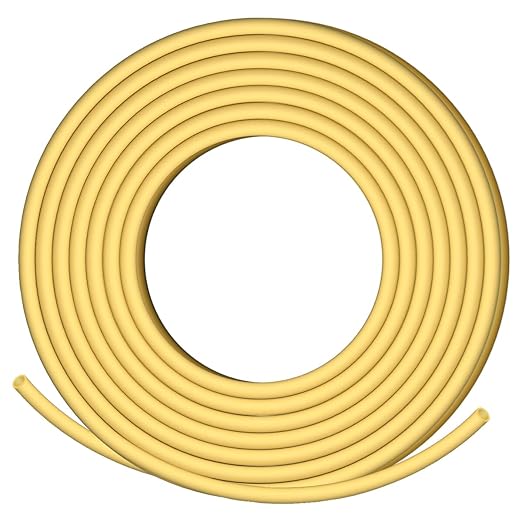 XHF 3/8 Inch 20Ft 3:1 Waterproof Heat Shrink Tubing Roll Marine Grade Adhesive Lined Heat Shrink Tube, Insulation Sealing Oil-Proof Wear-Resistant Yellow