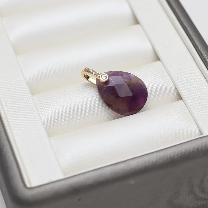 LE SKY Natural Stone Pendants Healing Crystal Gemstones - Image 9