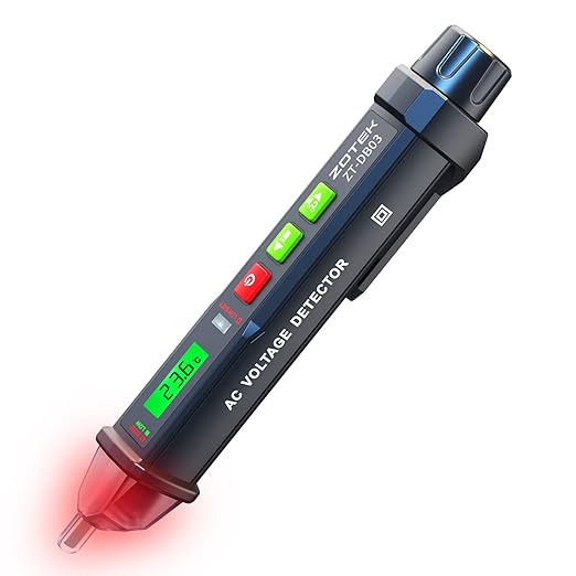 ZOYI ZT-DB03 AC Voltage Detector - Non-Contact Voltage Tester Pen, Adjustable Sensitivity, Electricity Tester, Live Wire Tester, Electrical Tester Pen, 12-1000V