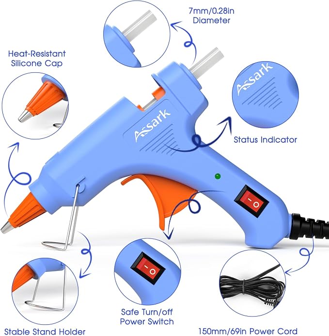 Assark 30W Mini Hot Glue Gun Kit - Image 5