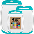GORILLA GRIP BPA-Free Reversible Kitchen Cutting Board Set of 3, US Designed by Unknown
