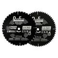 10 Inch 40T & 60T ATB Circular Saw Blades with 5/8 Inch Arbor for Miter/Table Saw, Combo Pack for General Purpose & Fine Finish Wood Cutting