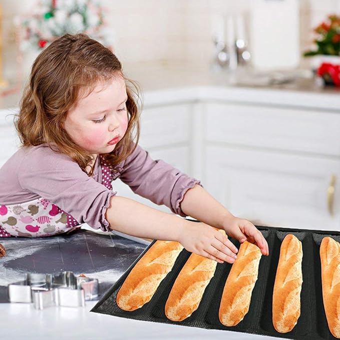 Baker Boutique Silicone Bread Mold 5 Loaf Baking Mould Flexible Reusable Forms - Image 5