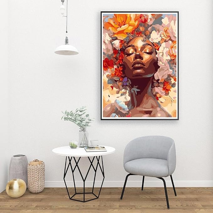 Clendo DIY African Woman Paint by Numbers - Image 6