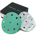 5-Inch 9-Hole 120 Grit Sanding Discs - Heavy-Duty Hook & Loop Film Discs - Sandpaper for Random Orbital Sanders - 50 Pack Box