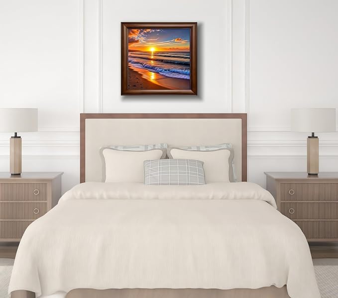 5D Diamond Painting Kits for Adults Beginner, Sunset Landscape Beach Diamond - Image 4