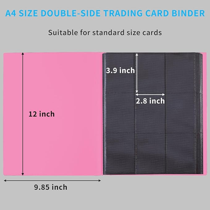 Card Binder, 360 Pockets Upgraded Trading Card Binders, Cards Collection Binder - Image 2