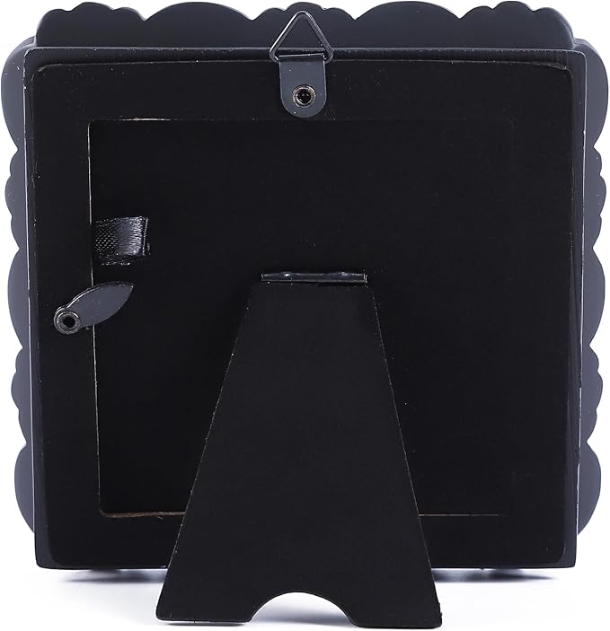 Vintage Picture Frames 3x3 Square Black Antique Picture Frames - Image 8