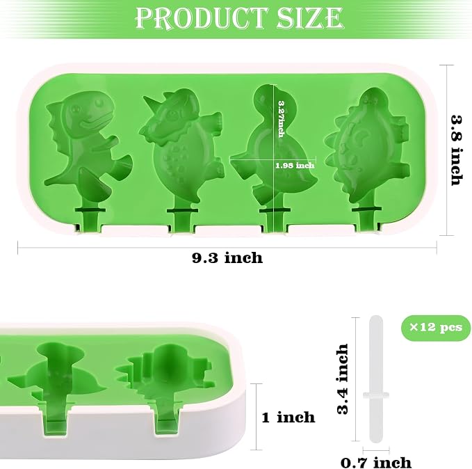 Sakolla 2 Pack Silicone Popsicle Molds - Image 3