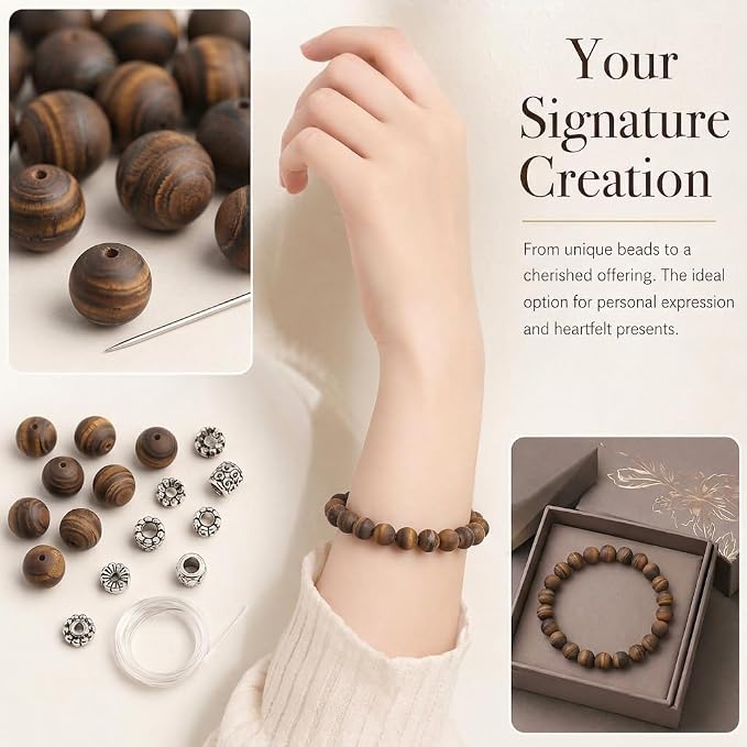 8mm Matte Classic Tiger Eye Bead, 15-Inch Matte Round Loose Stone Beads - Image 4