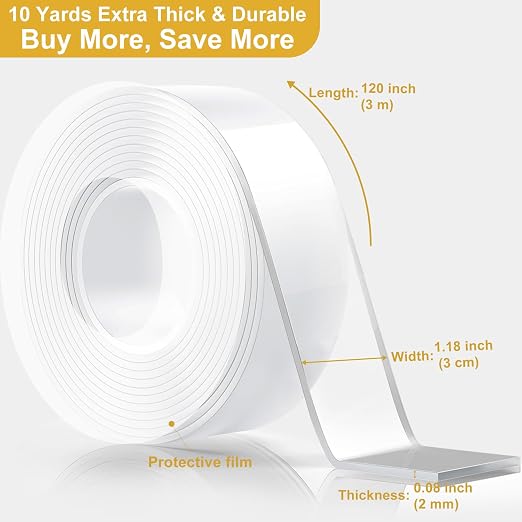 WINNOW 3 Pack Double Sided Tape - Image 2
