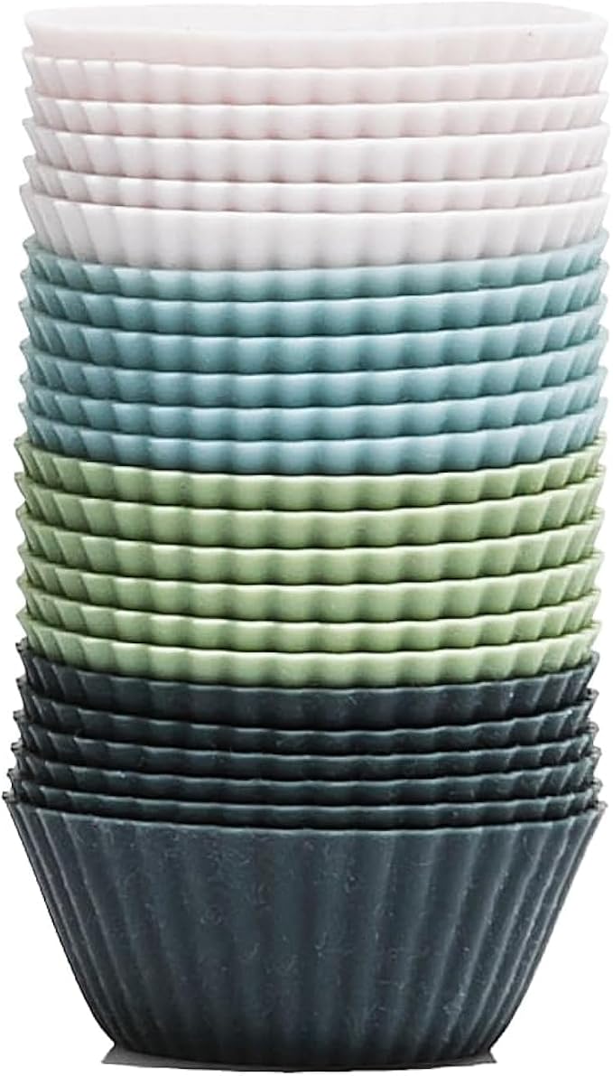The Silicone Kitchen Reusable Mini Silicone Baking Cup, BPA Free, Dishwasher by TheSiliconeKitchen