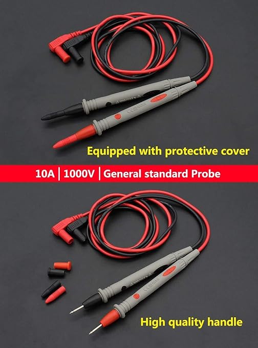 Banana Plug Multimeter Test Leads, 1000V 20A Digital Multi Meter Clamp Tester Probes (2 pcs)
