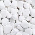 SIDONG 10 lbs White River Rocks, 1.2-2 Inches Matte Pebbles by SIDONG