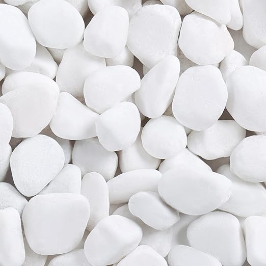 SIDONG 5 lbs White River Rocks, 1.2-2 Inches Pebbles by SIDONG