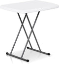 SUPER DEAL 2.5 Foot Plastic Folding Table, Indoor Outdoor Portable Heavy Duty by Superdeal