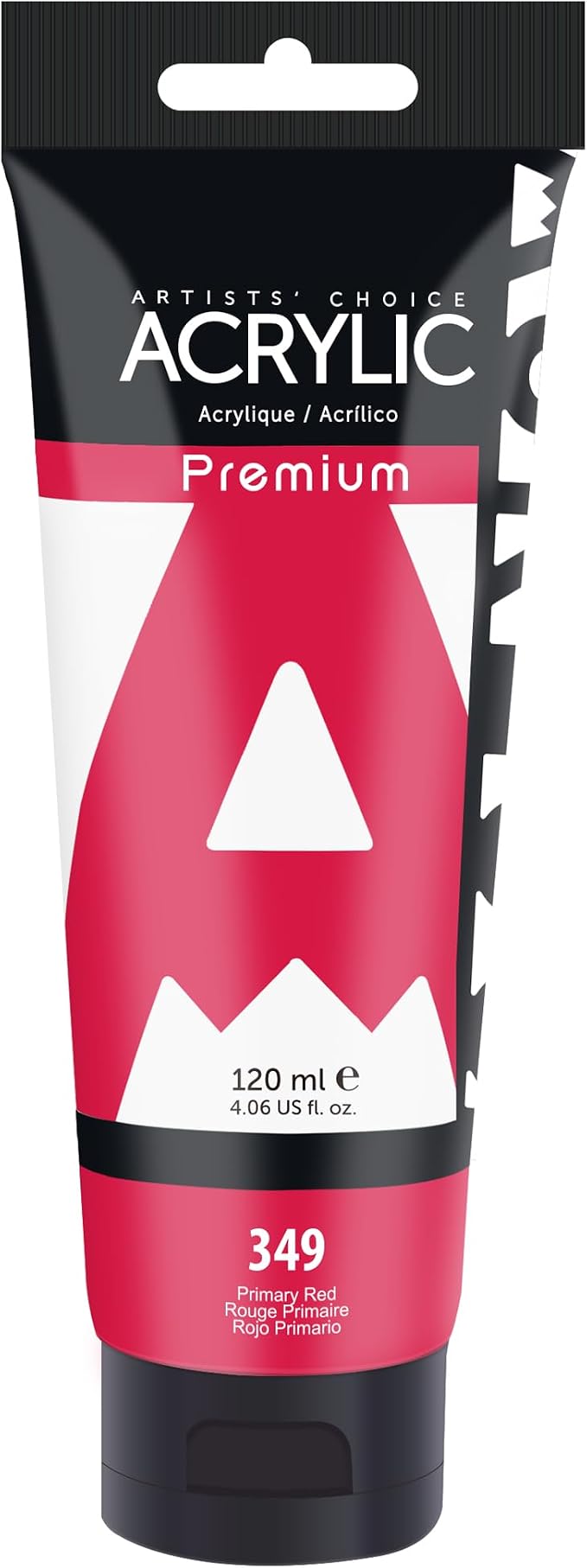 AUREUO Primary Red Acrylic Paint, 4 Fl Oz / 120ml Single Tube, Rich Pigment Art by AUREUO