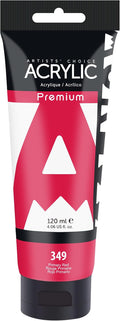 AUREUO Primary Red Acrylic Paint, 4 Fl Oz / 120ml Single Tube, Rich Pigment Art by AUREUO