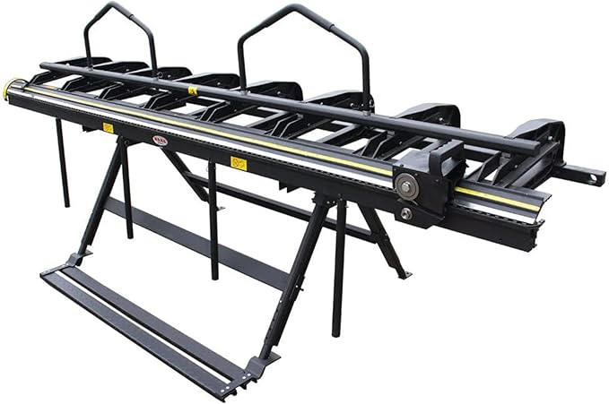 KAKA INDUSTRIAL Siding Brake, 126-inch Portable Thin Plate Aluminum Brake, Sheet Metal Brake with a Roller Knife, 24-Gauge Mild Steel Capacity, 1-180° Bending Angle Metal Brake Bender ALB-126