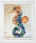 LYJZYXGS Sea Glass Art Kit, DIY Mosaic Arts and Craft Kits Ocean Painting Kit by LYJZYXGS