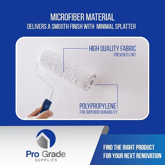 Pro Grade Paint Roller Kit, Paint Brushes - Image 6