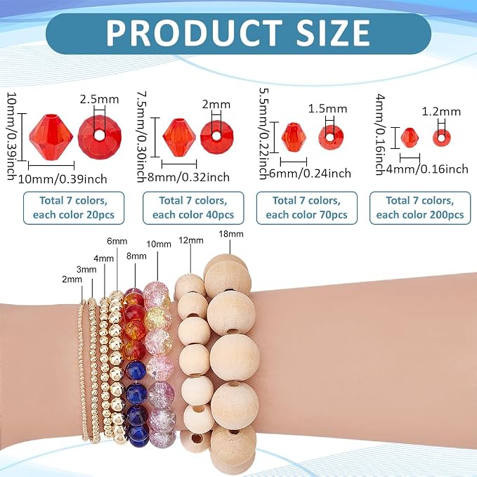 PH PandaHall 2310pcs Crystal Beads - Image 2