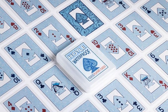 Hoyle Waterproof Clear Plastic Playing Cards 1 Deck Outdoor Pool | Flexible - Image 3