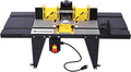 Electric Benchtop Router Table Wood Working Tool Craftsman Tool Stands Woodworking Bench Table Aluminum Strong Structure Tables for Woodworking Tasks (Black, 34")