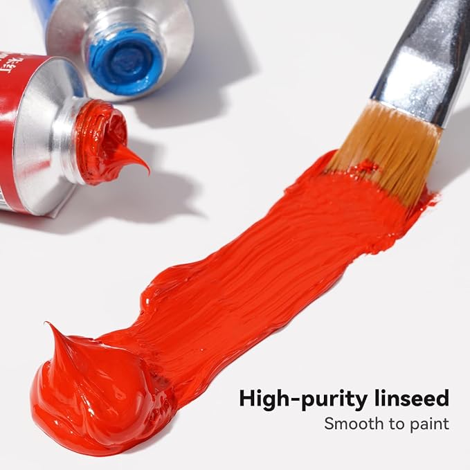 Paul Rubens Oil Paint, 40 Colors*50ml LargeTubes, Professional Oil Based Paint - Image 7