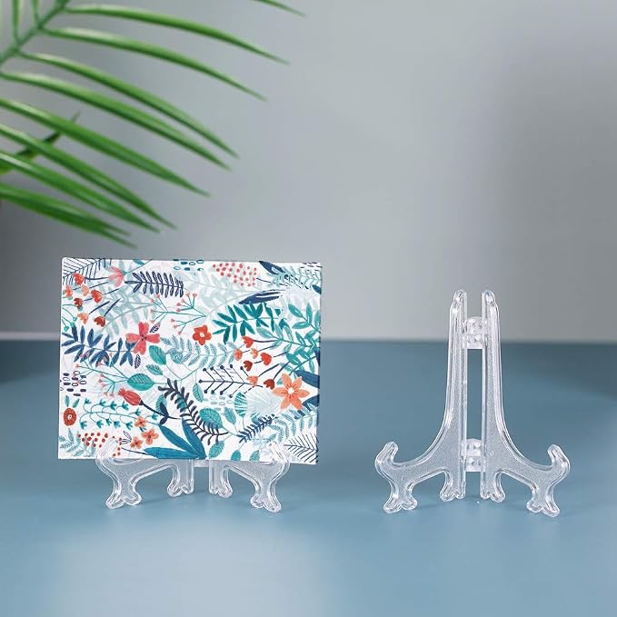 Artliving 4 Inch Acrylic Card Display Stands, Small Plastic Easels and - Image 5