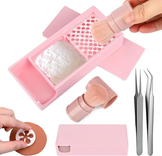 Cornstarch Tapper Box for Polymer Clay – Powder Container - Image 4