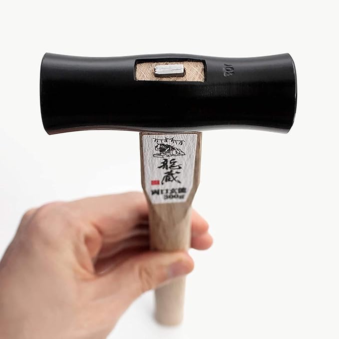 KAKURI Japanese Carpenter Hammer GENNO for Woodworking 10.5 oz (300g), Carpentry Hammer with Wood Handle for Chisel, Plane, Nail, Made in JAPAN