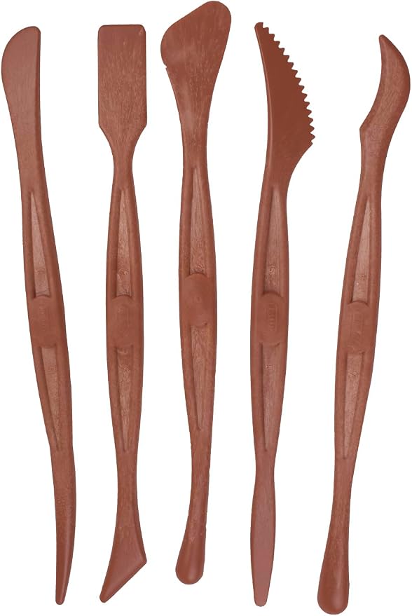 Jovi - Air Dry Clay Set, 5 White and 2 Terracotta 1.1 lb Bars + 20 Tools | - Image 4