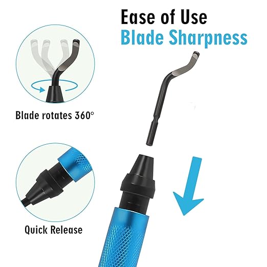 Deburring Tool for 3D Printer,18pcs,10pc Multiuse Blades Removing Burr,6Pcs Needle File,Micro Wire Cutter for 3D Print, Plastic Models