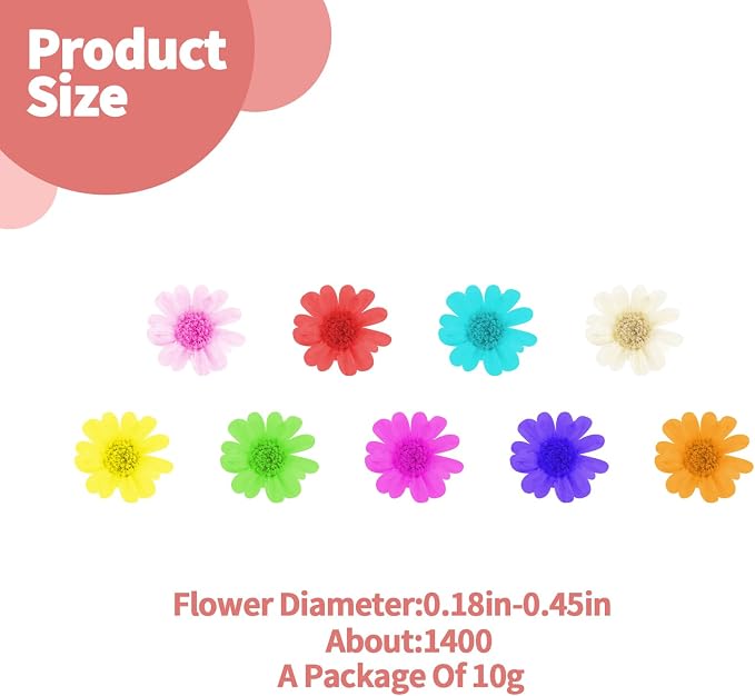 1400 PCS Mini Dried Flowers for Resin, Small Dried Flowers for Crafts, - Image 2