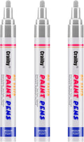 Silver Paint Markers, 3 Pack Oil-Based Waterproof Quick Dry Permanent Paint Pen by Craiiby