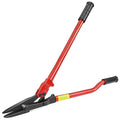 Heavy Duty Strapping Cutter - 24" High Carbon Steel Blade for Steel & Polyester (PET) Strapping up to 2" Width & 0.05" Thickness - Ergonomic Handle for Comfort & Precision Cutting