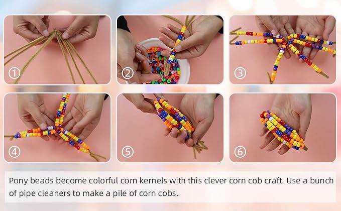 3000+ pcs Pony Beads, Plastic Bead - Image 3