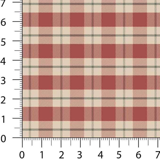 Patchwork Fabric Panel 100x155 cm, 100% Cotton Satin, 6 Coordinated Gingham - Image 4