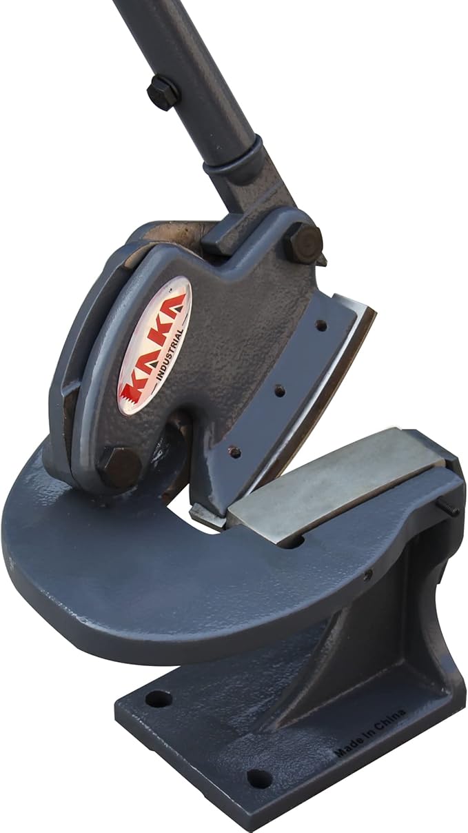 KAKA INDUSTRIAL MMS-4 Multiple Purpose Benchtop Throatless Sheet Metal Shear,14 Gauge Mild Steel Metal Cutter