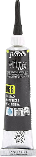 PEBEO Vitrea 160 Glass Paint Outliner, 0.67 Fl Oz, Ink Black by Unknown