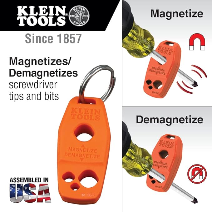 Klein Tools 85820 20-Piece Screwdriver Set, 8 Precision, 7 Standard Drivers with Color-Coded Handles, 3 Insulated Screwdrivers, 1 Demolition Driver, and Magnetizer