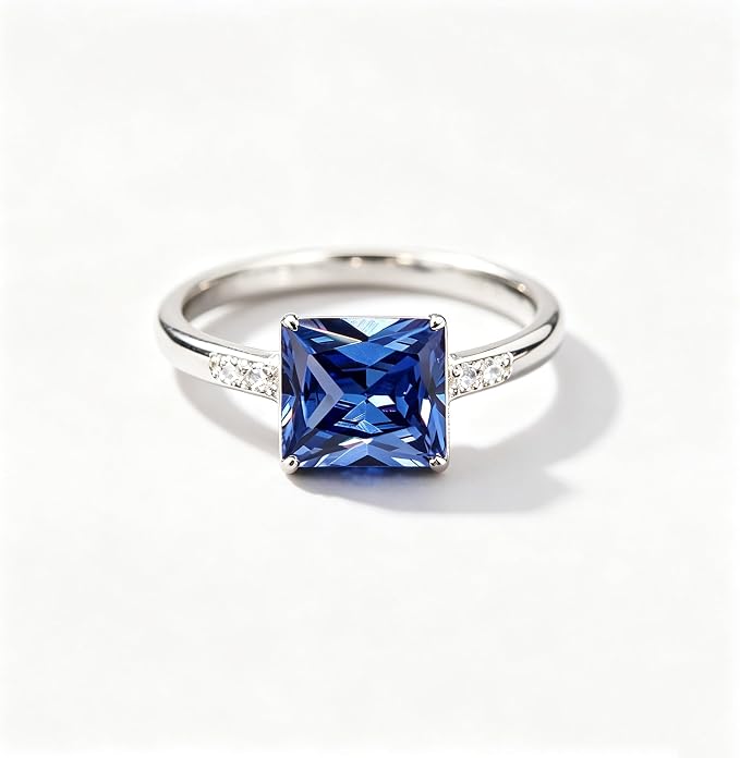 Royal Blue Deep Blue Sapphire Color Cubic Zirconia Loose Beads Unset CZ Stones - Image 8