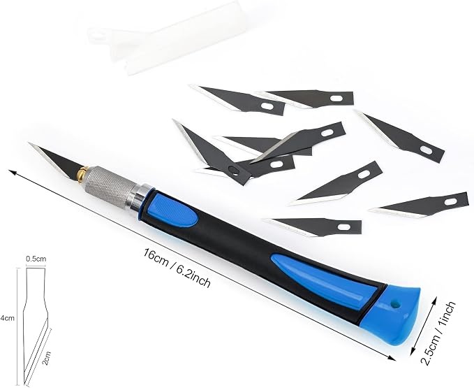 EHDIS Precision Hobby Knife Set Utility Craft Knife Kit - Image 2