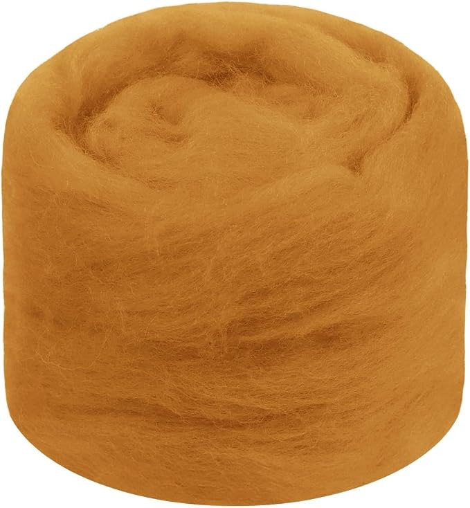 JeogYong Needle Felting Wool, 1.76oz Wool Roving Chunky Wool Yarn, Wet Felting by JeogYong