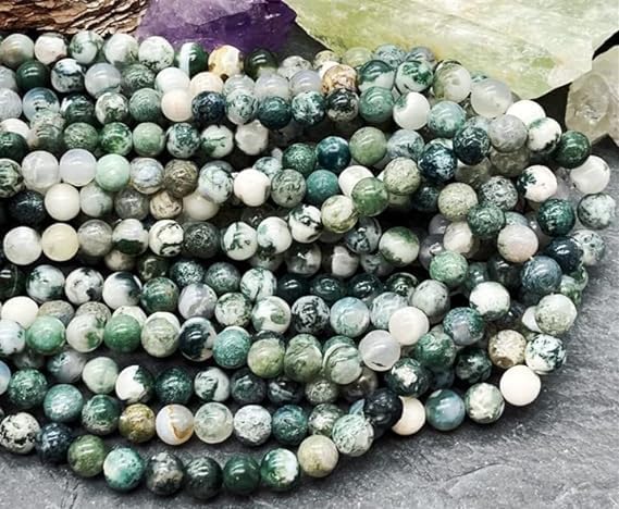 Zenkeeper About 180 Pcs Moss Agate Beads - Image 5