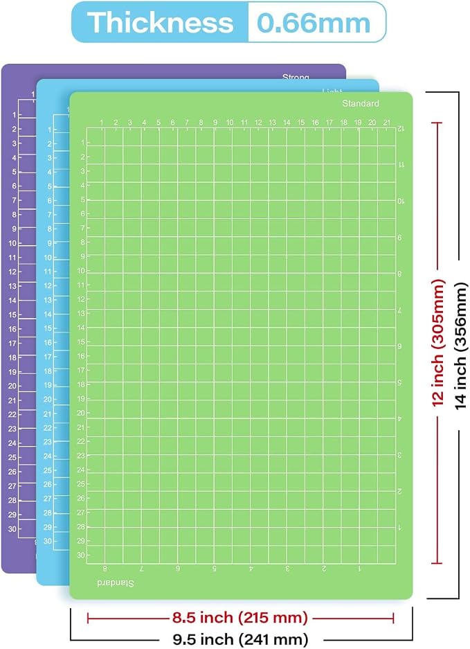 Gwybkq Cutting Mat 8.5x12in, Compatible - Image 2