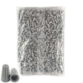 UL Listed Grey Electrical Wire End Connectors Ribbed Caps Bulk 1000 Pack Small Twist-on Wire Connectors Nuts 22-14 AWG,P1 Type Screw Terminals