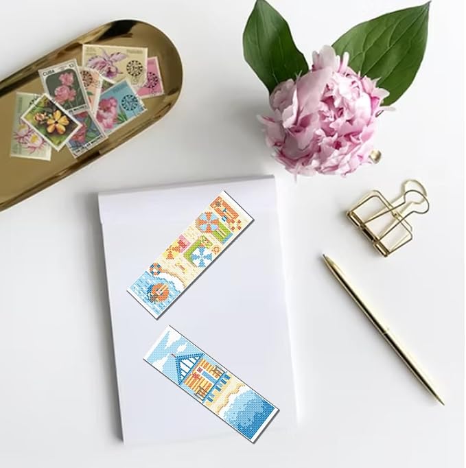 FREEBLOSS 6 PCS Cross Stitch Bookmark Kits - Image 6